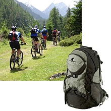trekking rucksack fürs fahrrad